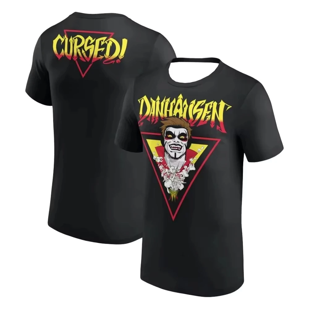 2026 New Danhausen You Are Cursed T-shirt Summer Breathable Cotton Wrestler Tee Men's Women's Outdoor Sports Crew Neck Top