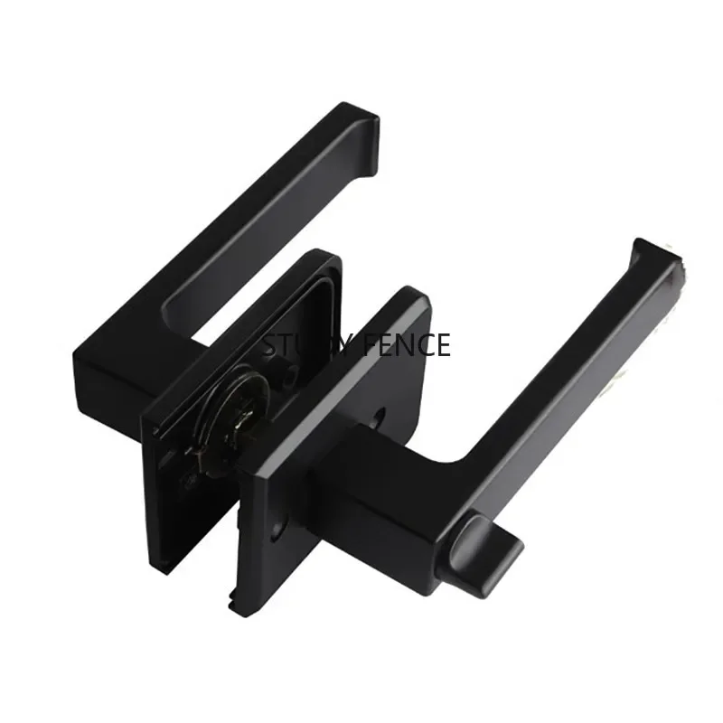 

Aluminum Alloy Bathroom Door Locks Narrow-framed Glass Door Lock Kitchen and Balcony with Key Single-tongue Lock Door Hardware