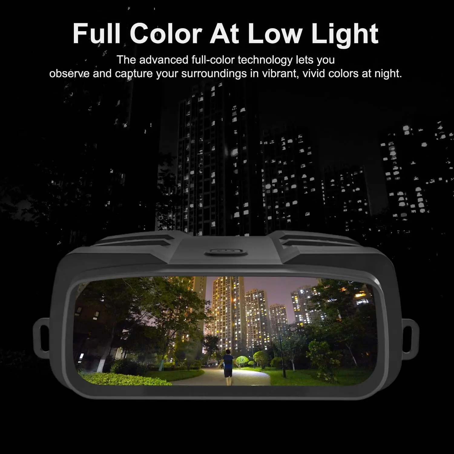 True 4K Full-Color Night Vision Binoculars, Built-in Powerful Focusable IR, 6000mAh Rechargeable Battery,