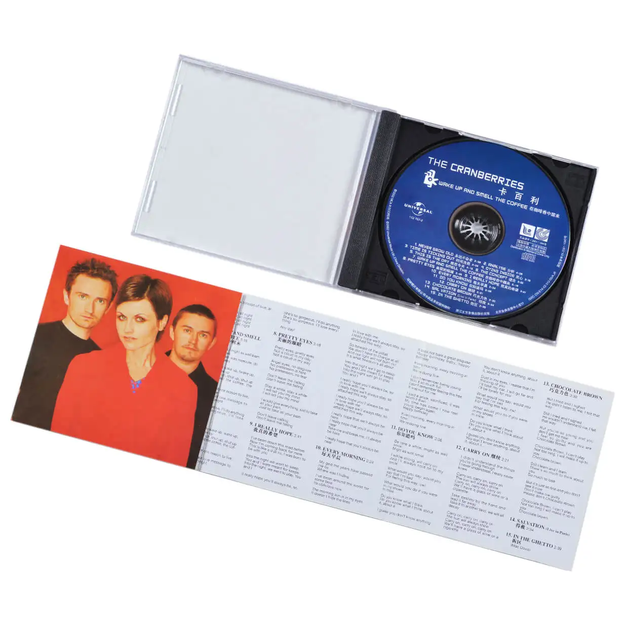 Band Rock Legendaris Irlandia、CD The Cranberries、1CD、WAKE UP RND SMELL THE COFFEE、CD Rock、CD Hits Terbaik Rock Klasik