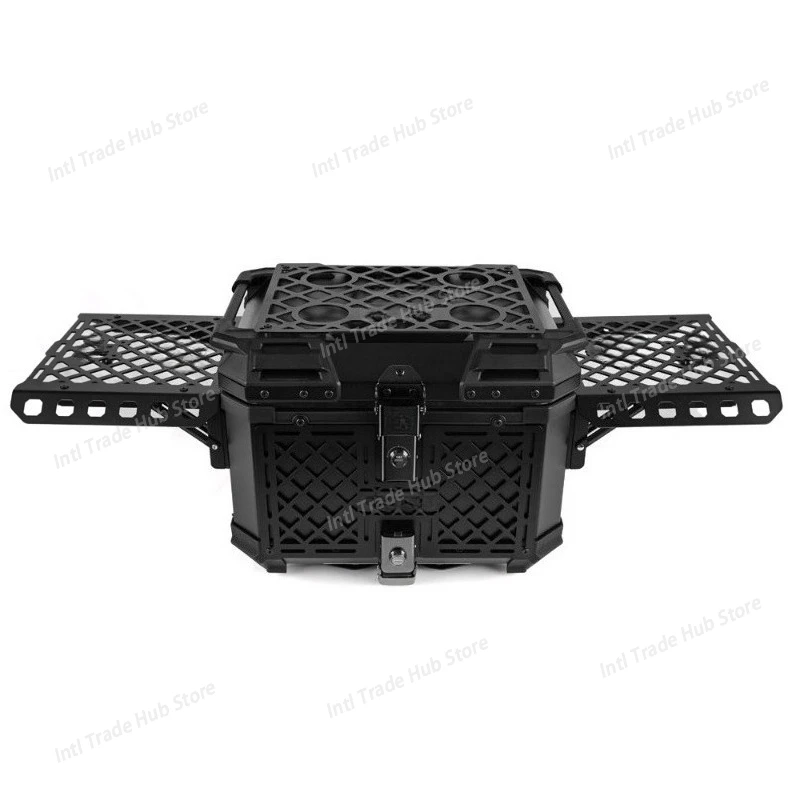 45L Multifunctional Armor Aluminum Alloy Motorcycle Tail Box Scooter Car Trunk