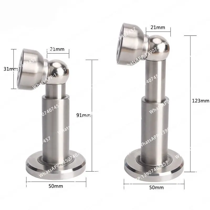 A set of creative retractable magnetic door stoppers, anti-collision door suction stoppers, and door top buffers