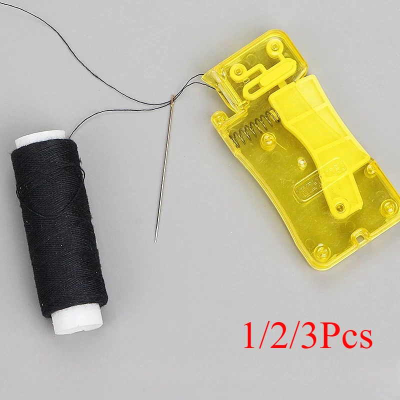 

1/2/3PC Auto Needle Threader DIY Hand Sewing Threader Hand Machine Stitch Insertion Sewing Automatic Thread Device Household