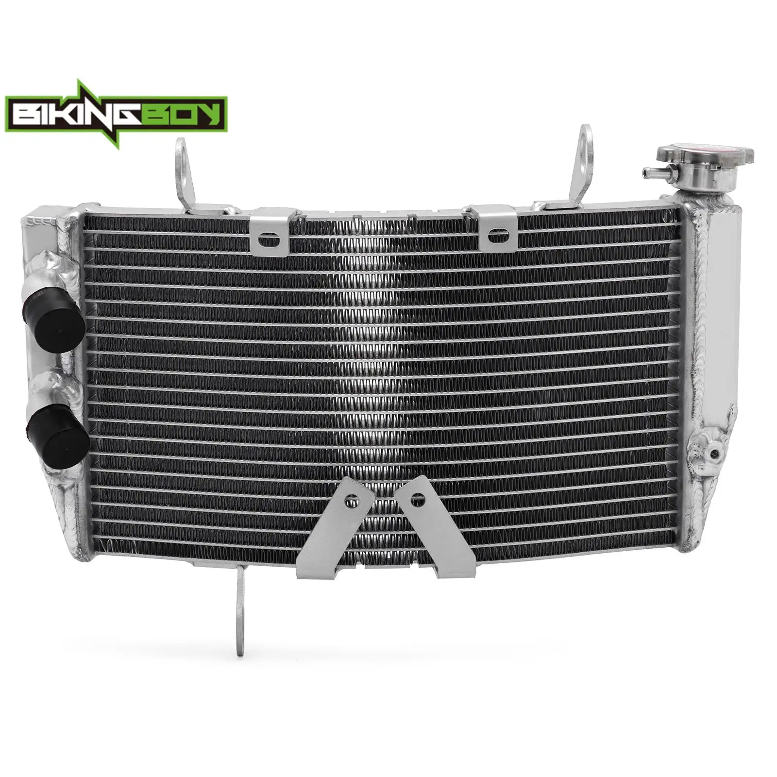 BIKINGBOY For Ducati Hypermotard 950 19 20 21 22 23 RVE SP Engine Radiator Cooling Water Cooler Aluminium Alloy Core Polished