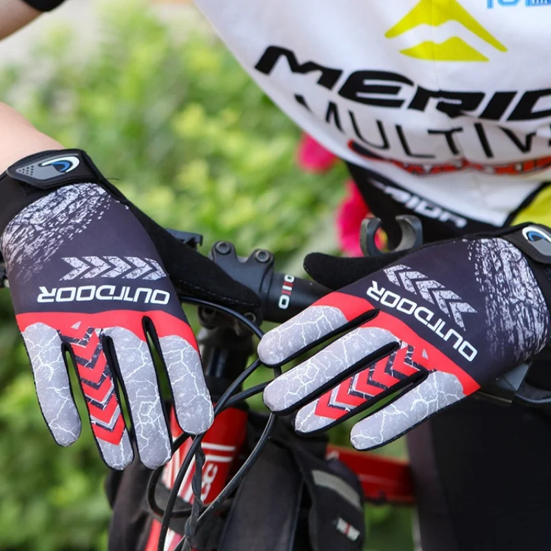 Guantes de ciclismo para montar en motocicleta para hombres y mujeres, pantalla táctil, antideslizante, resistente al desgaste, transpirable, todo