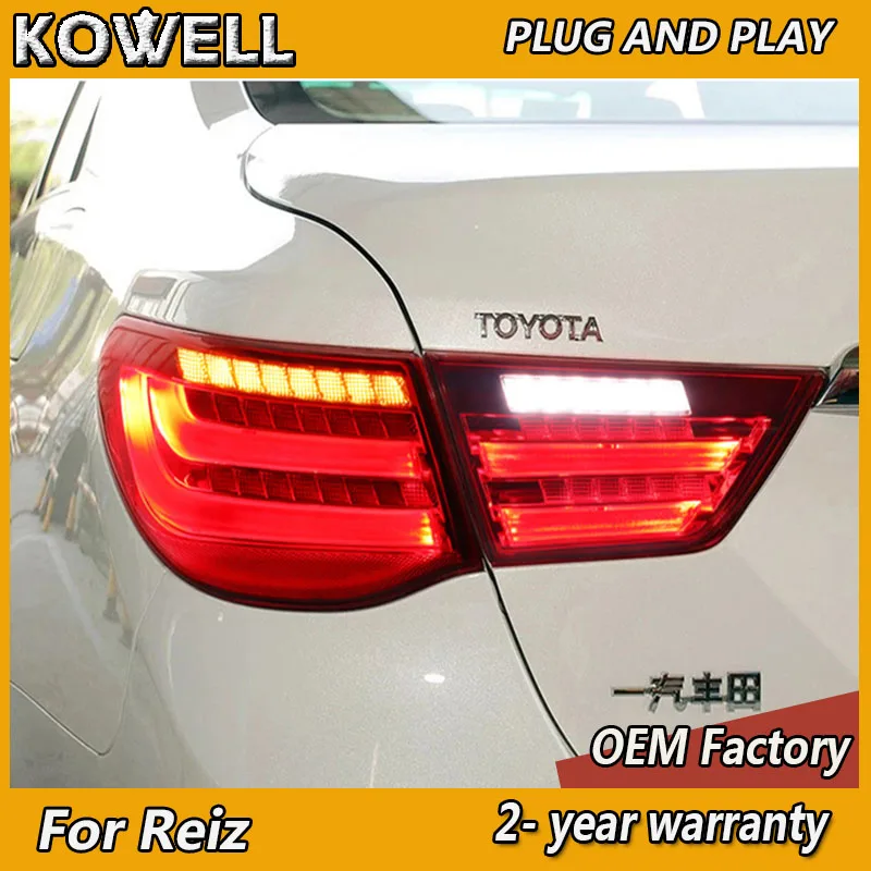 Car Styling for Toyota Reiz Tail Lights 2010 2011 2012 Mark X Taillights Rear DRL Turn Signal Fog Brake Reversing