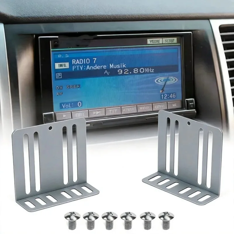 Solid Double Din Car Radio Holder Frame MP5 Bracket for 2 Din Stereo Universal Mount Auto Audio Replacement Fitting Spares Parts - view 3