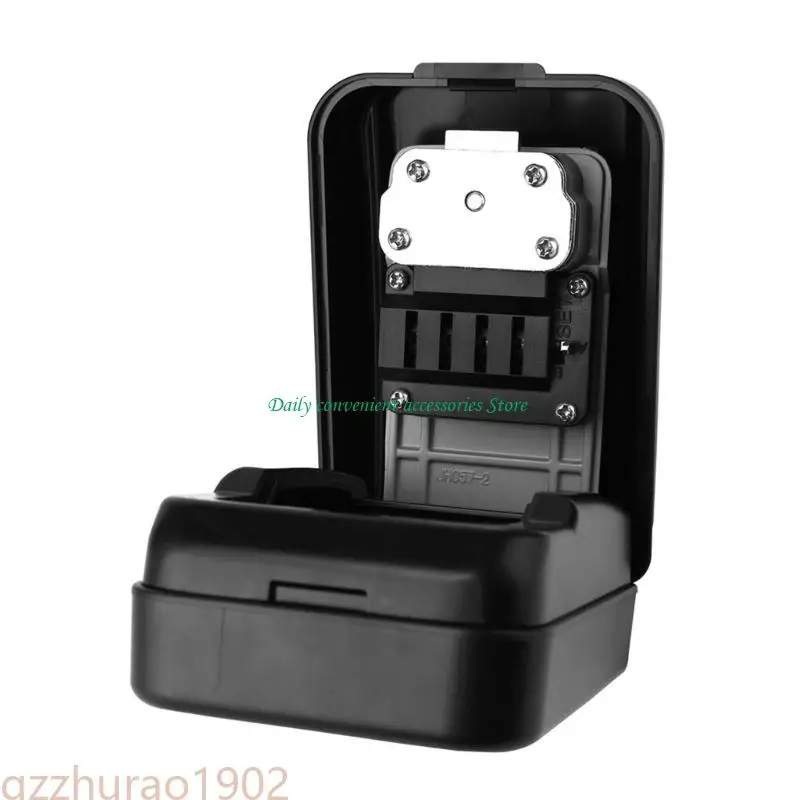 Key Storage Lock Box Padlock with 4 Digit Combination Code for Industry, Office, House, Surfing & Car Key Secure Access