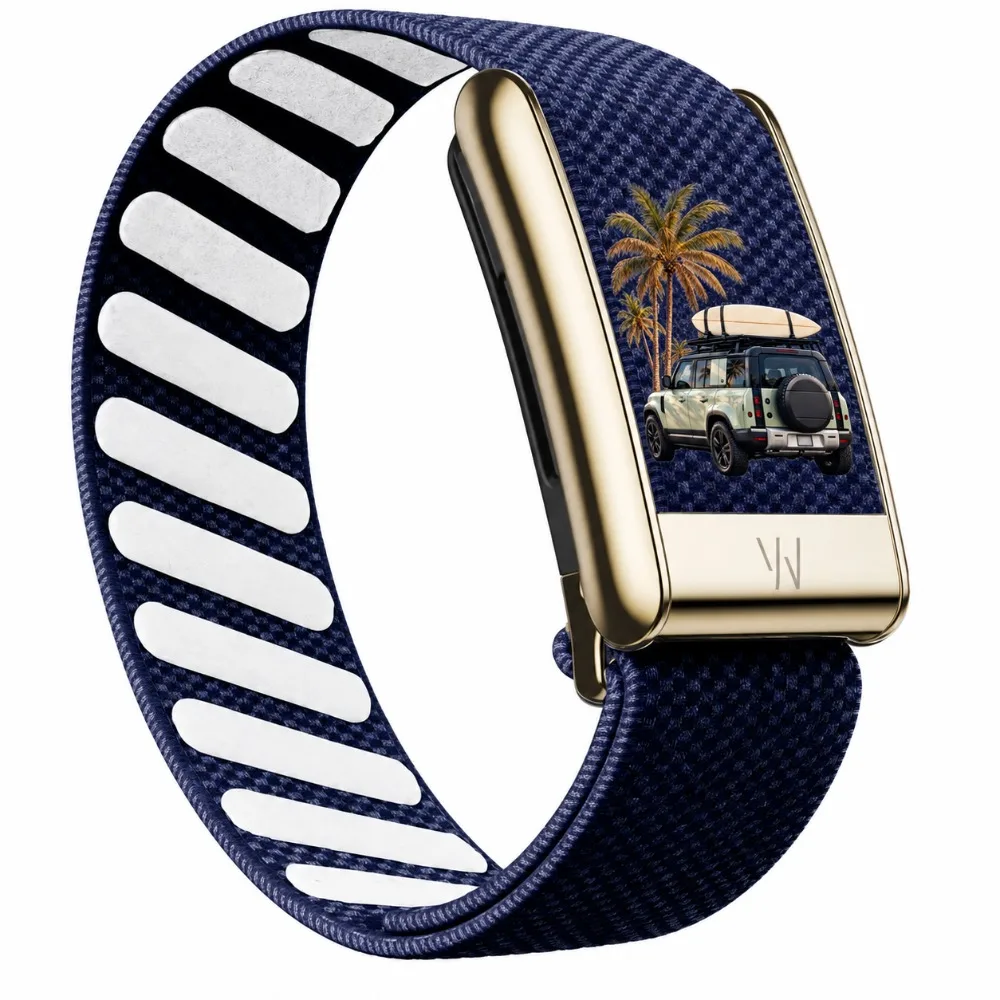 WHOOP 5.0 MG Printed Nylon Woven Sport Strap Palm Tree Off Road Car Pattern Replacement Wristband