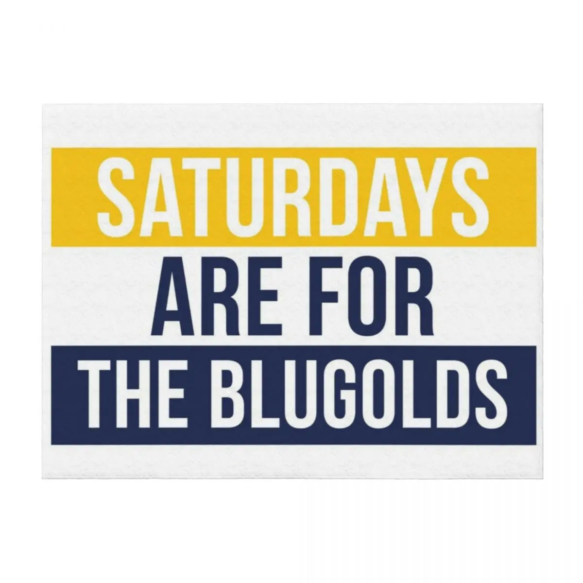 

University of Wisconsin Eau Claire Blugolds Saturdays Throw Blanket sofa bed christmas decoration Weighted Blankets