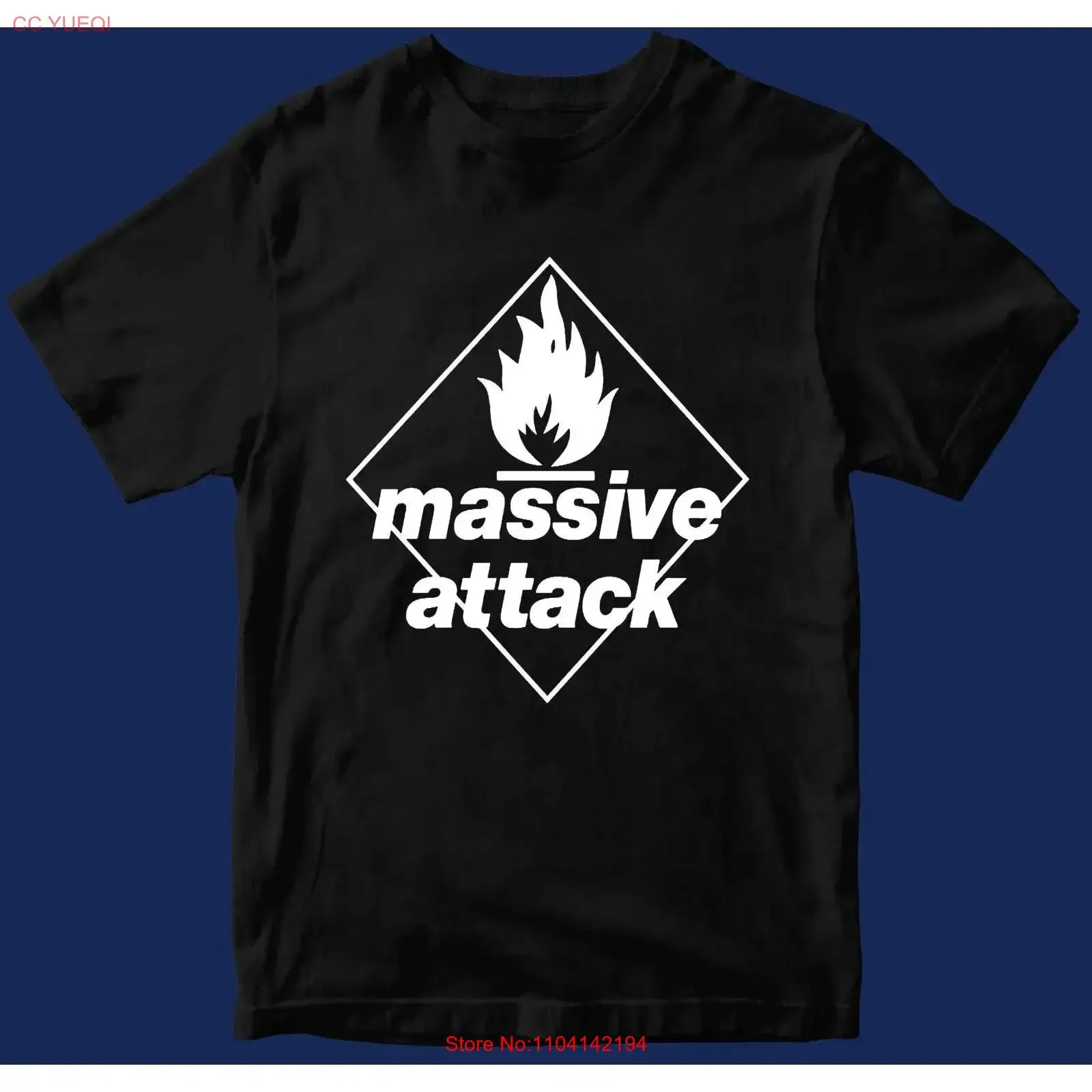 Massive Attack T Shirt NEW RARE Black cottton All size S 345XL Fan vintage Washed Top For Everyday Wear Unisex Slightly