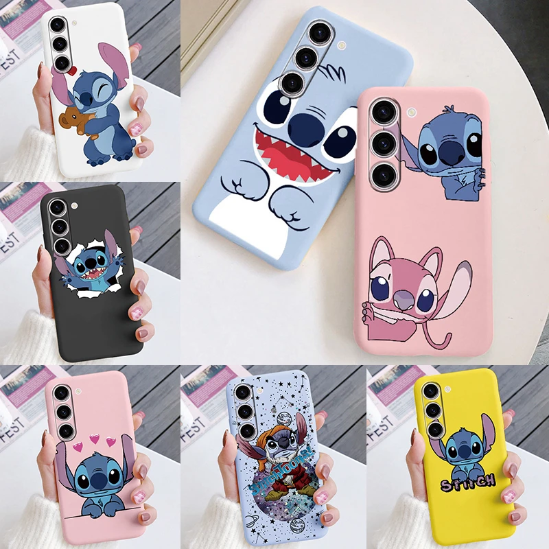 For Samsung Galaxy A55 5G Case Cartoon Stitch Cool Love Angle Cute Fundas For Samsung A 55 Shelll GalaxyA55 Soft TPU Capa Shell