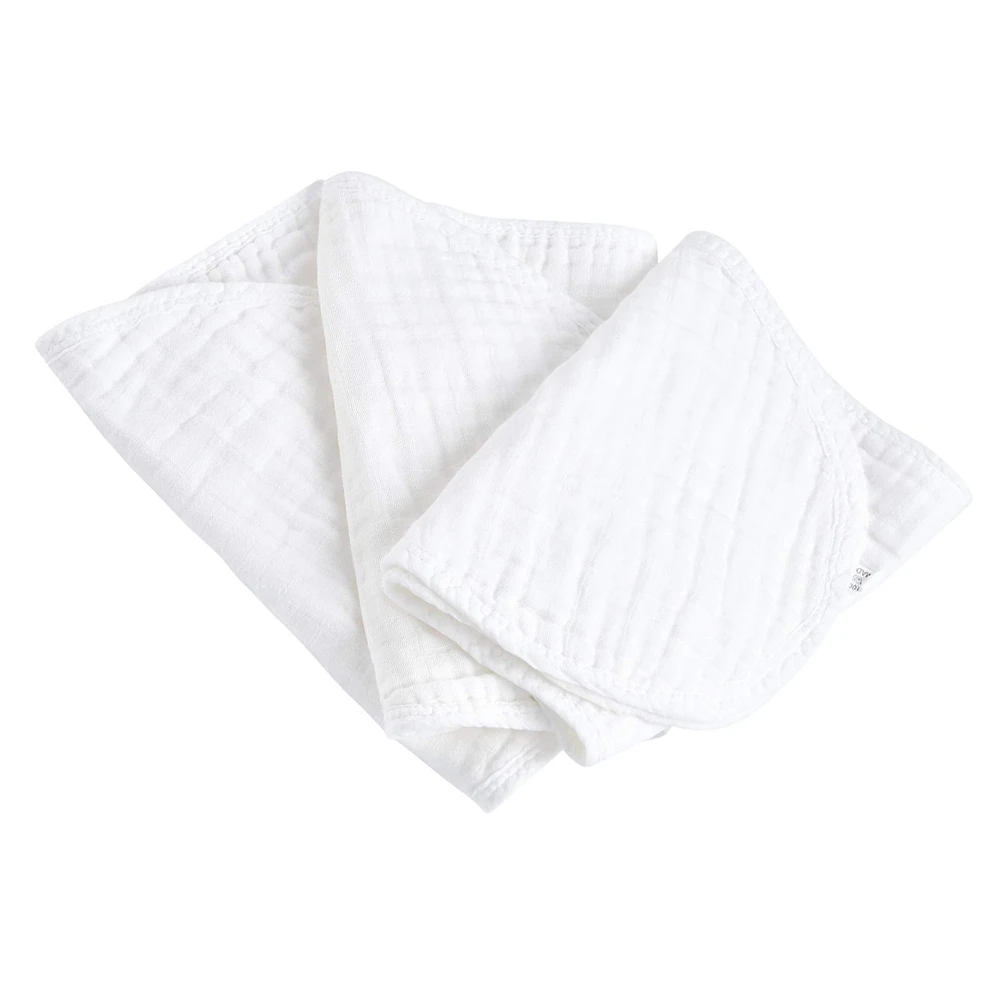 

3Pcs Infant Burp Cloths Extra Soft Absorbent Baby Drool Bibs for Burping Teething Toddlers Comfortable Lightweight Portable