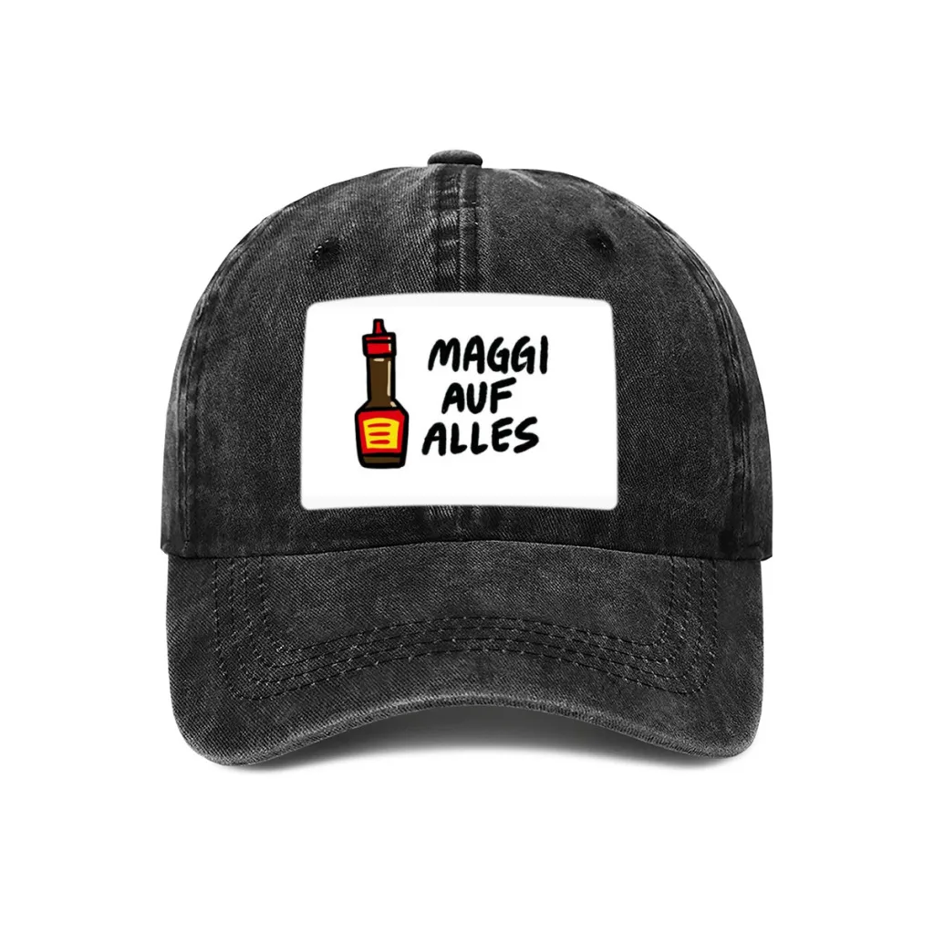 

Maggi Auf Alles (Deutsch) Casual Baseball Cap Adjustable Snapback Hats For Women Men Sunscreen Hat