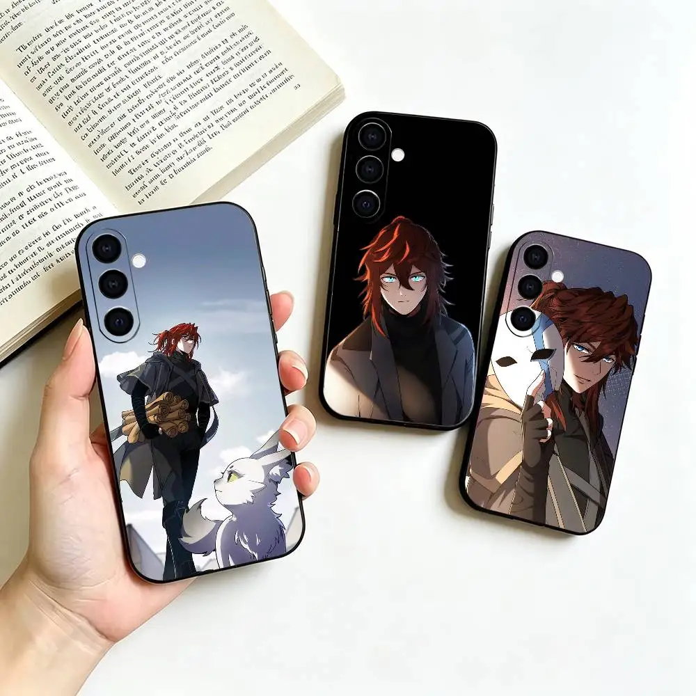 Beginning After End A-Arthur L-Leywin-AL Soft Silicone phone Case for Samsung Galaxy A73//A72/A70/A53/A52/A51 - Black