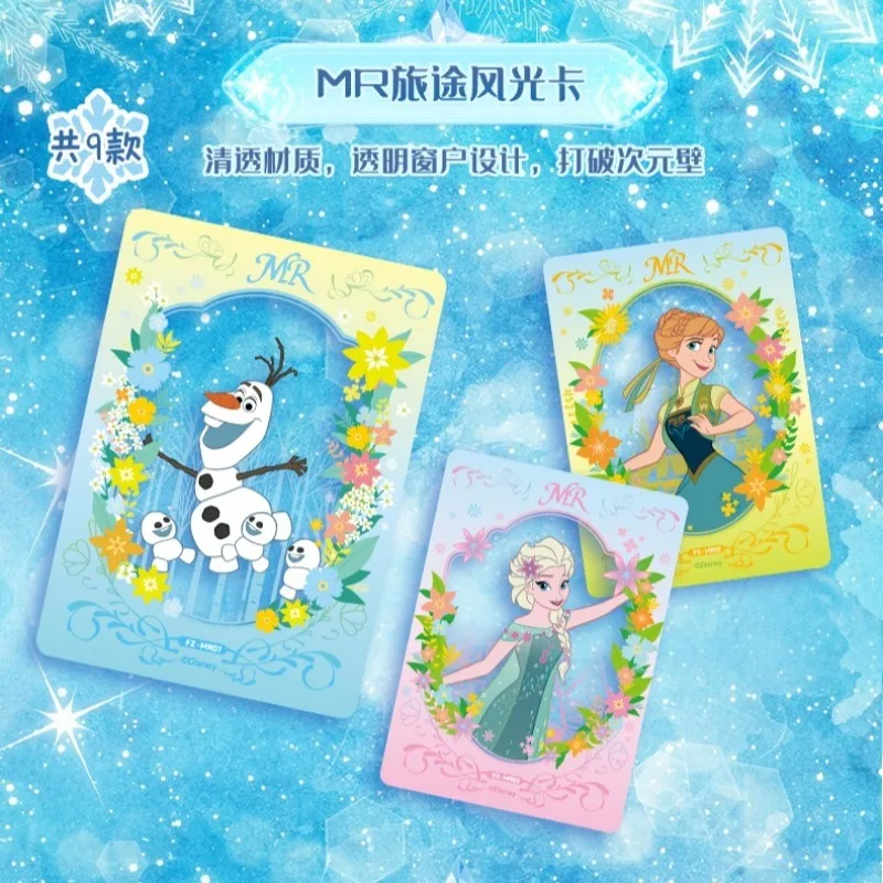 بطاقات ديزني فروزن الطبعة البلاتينية أغاني مجموعة الرحلة بطاقة نادرة إلسا آنا الأميرة أنيمي الطرفية دمى هدايا