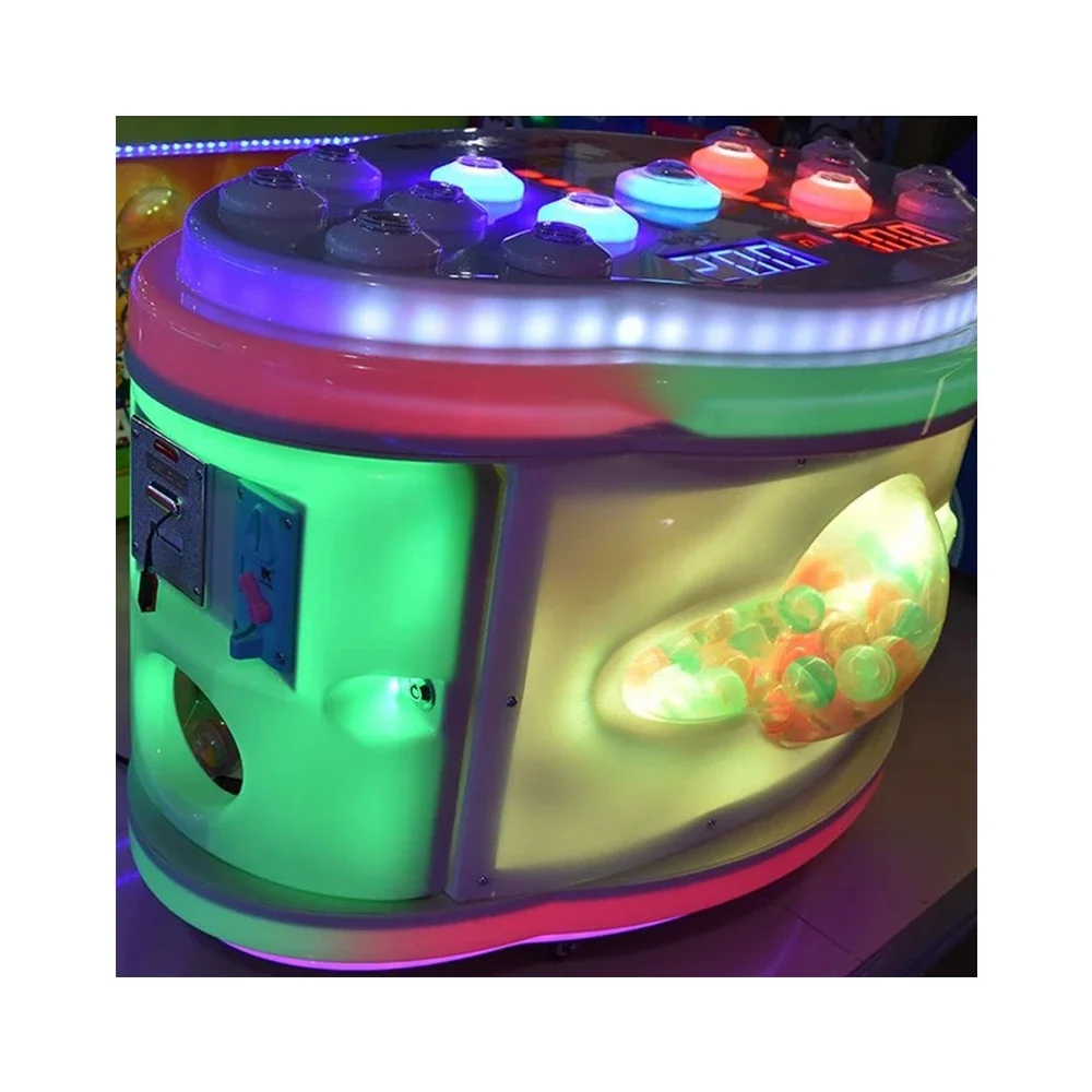 Coin amusement park hand eye coordination practice, reaction time, rapid response, challenge, and touch light