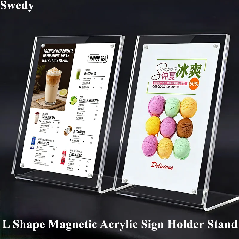 

Набор из 5 акриловых наклонных подставок A6 (10x15 см) для демонстрации информации, настольный держатель для одного листа, фоторамка, подставка для меню ресторана, держатель для бумаги