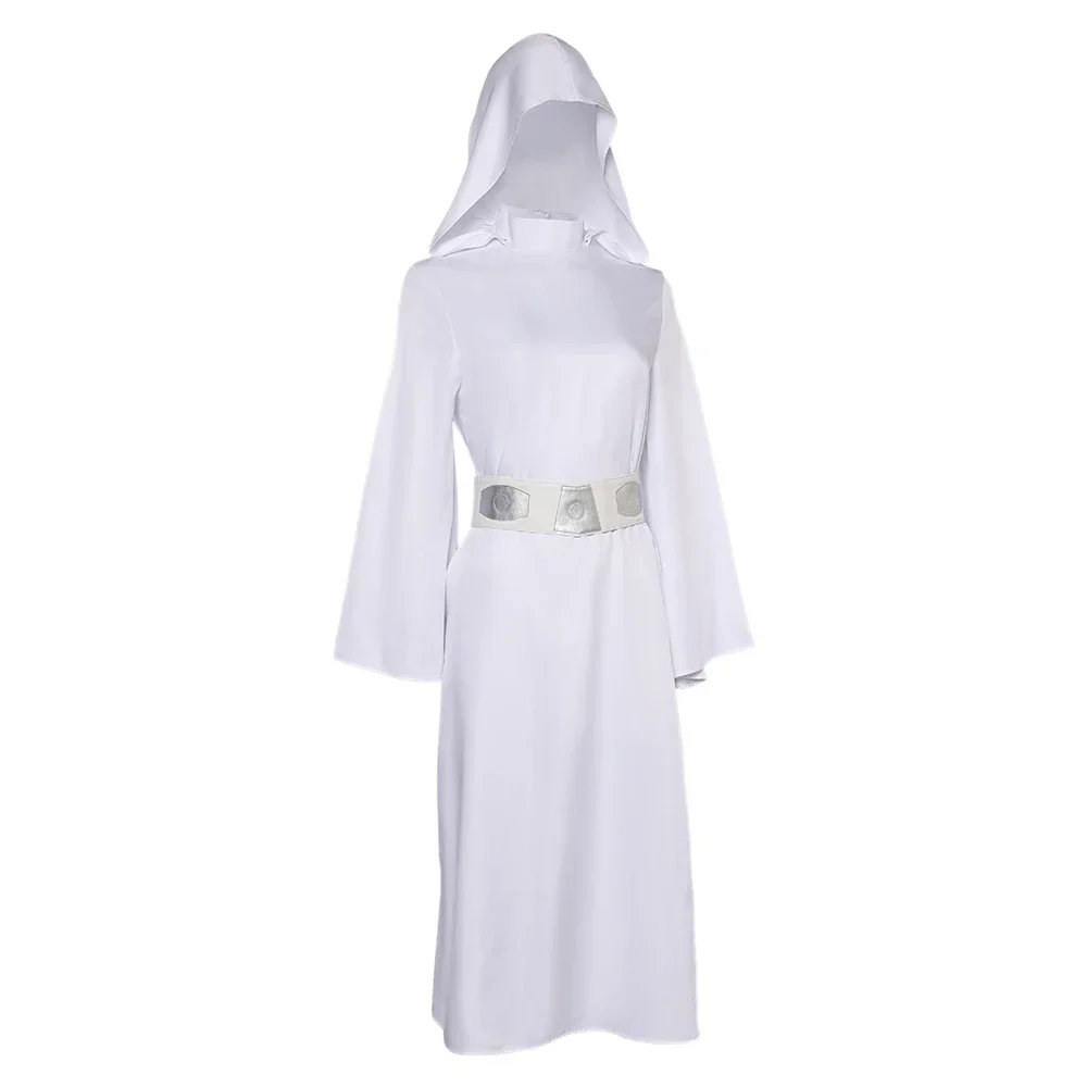 Déguisement TV Leia Cosplay Princesse Costume Adulte Femme Robe Cape Fantasia Robe Ceinture Tenues Halloween Carnaval Fête