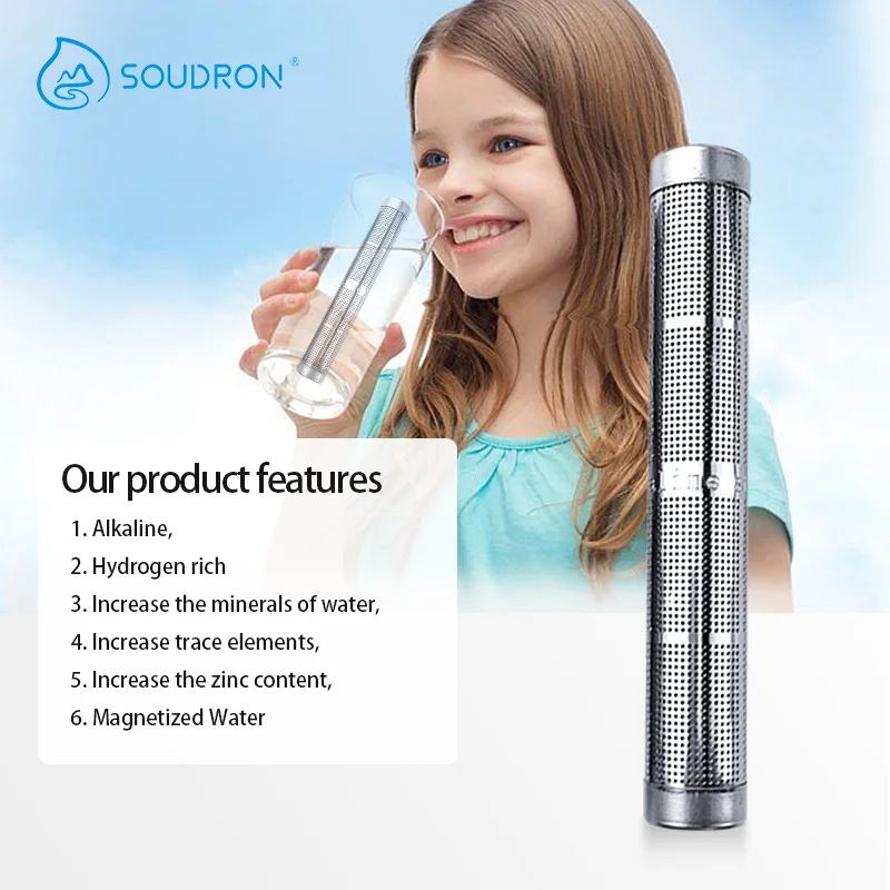 Customized. Portable-Border Zinc-Containing Energy Small Sub-Rod 304 Food Grade Stainless Steel Hydrogen-Rich Weak A