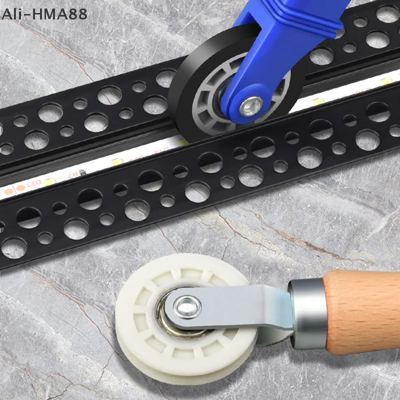 HMA88-Rubber Mesh Wiel Raam Installeren Tool Venster Scherm Hand Installatie Reparatie Roller Garen Dubbele Kop Druk Katrol