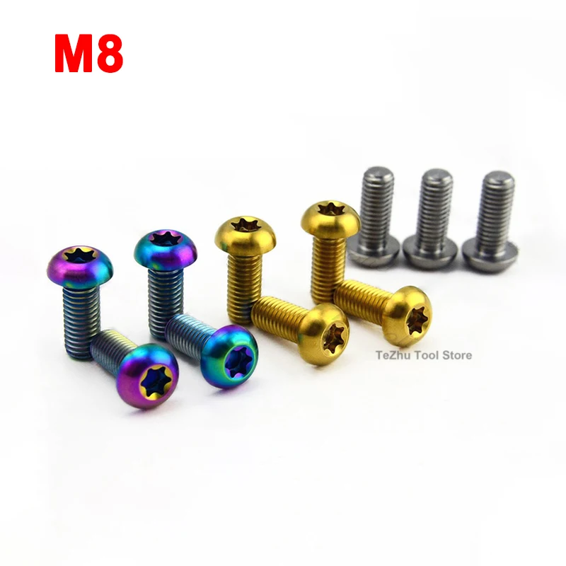 

1Pcs Titanium Bolt Torx Screw M8x 20 25mm Mountain Cycling Bike Disc Rotor Bottle Cage Screws Suitable for Ducati brake discs