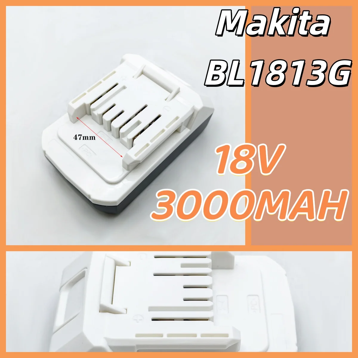 

Makita BL1813G 3000mAh Li-ion Battery 18V Power Tools Compatible with BL1811G BL1815G BL1820G - 195608-4