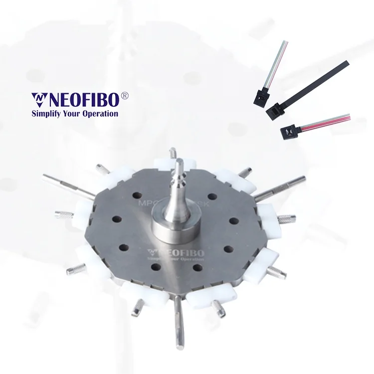 Steps Polished Patch Cord Cable Optical Holder Disc Tip Polished Jig Fiber Optic Central Pressure Polishing Fixture