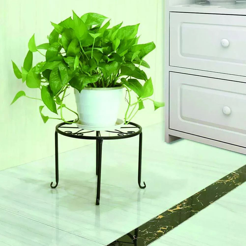 

Стильная кованая подставка для горшков: украсьте свой дом и сад, отличная устойчивость, удобство и экономия места (комплект из 4 штук)