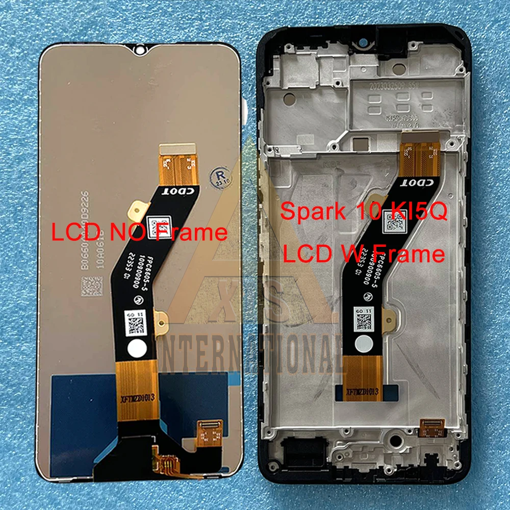 Tested For Infinix Tecno Camon 19 Neo 19 Pro 4G 5G LCD Frame Display Screen Touch Digitizer For Tecno Spark 10C 10 Pro KI5k