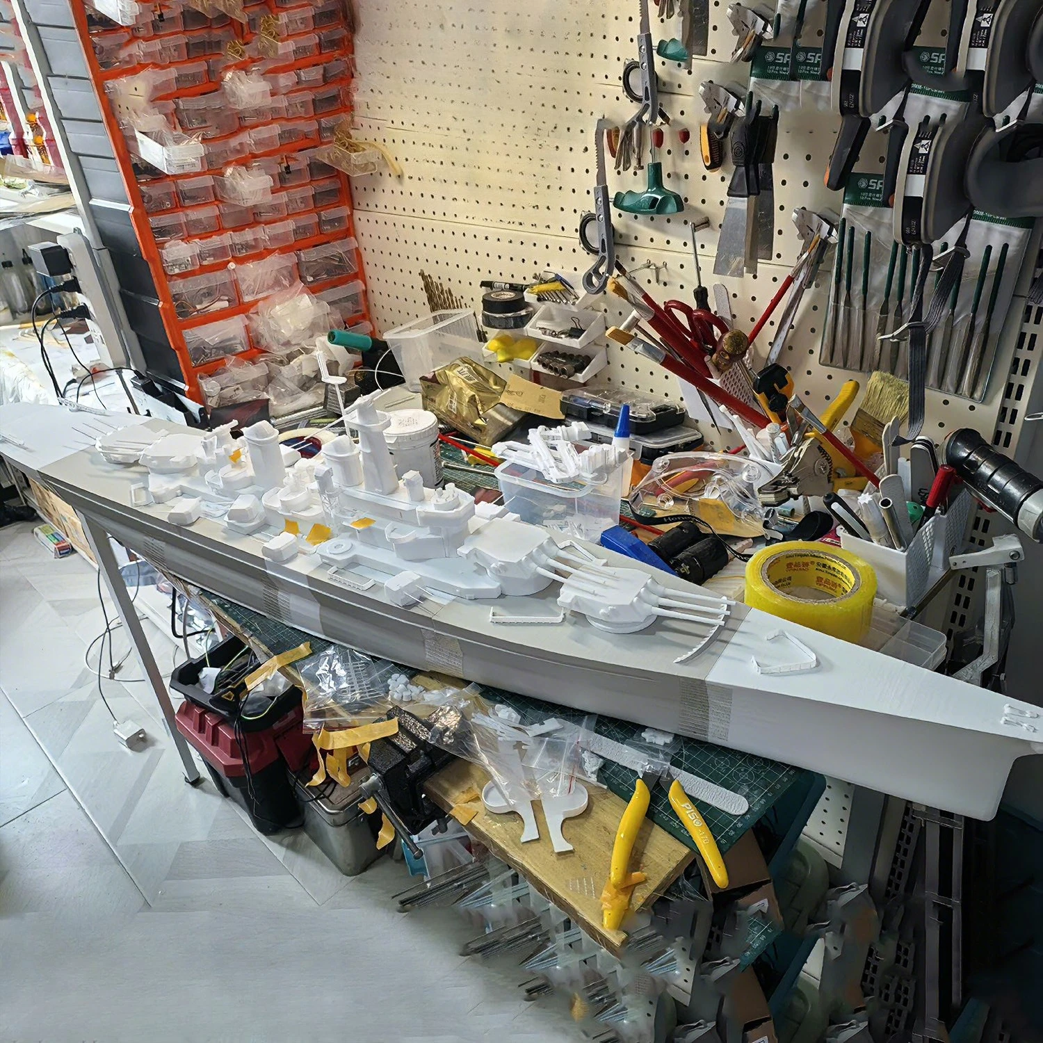 1/200 RC Ships 140cm Montana Battleship Remote Control Boat 3D Printed Forming RC Schiffe Model Kit Ship Toy Warship Model