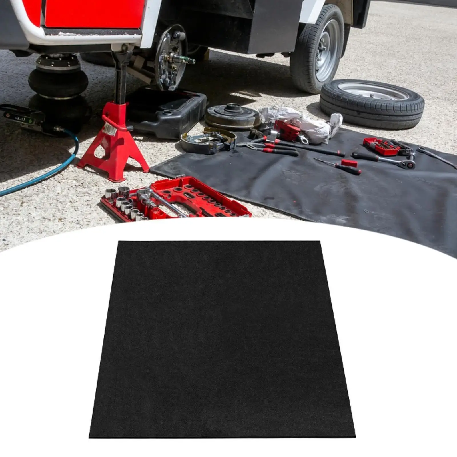 Heavy Duty Oil Drain Splash Pad Polyester Anti Splash Pad Oil Change Mat No Splatter for Car Repair Garage