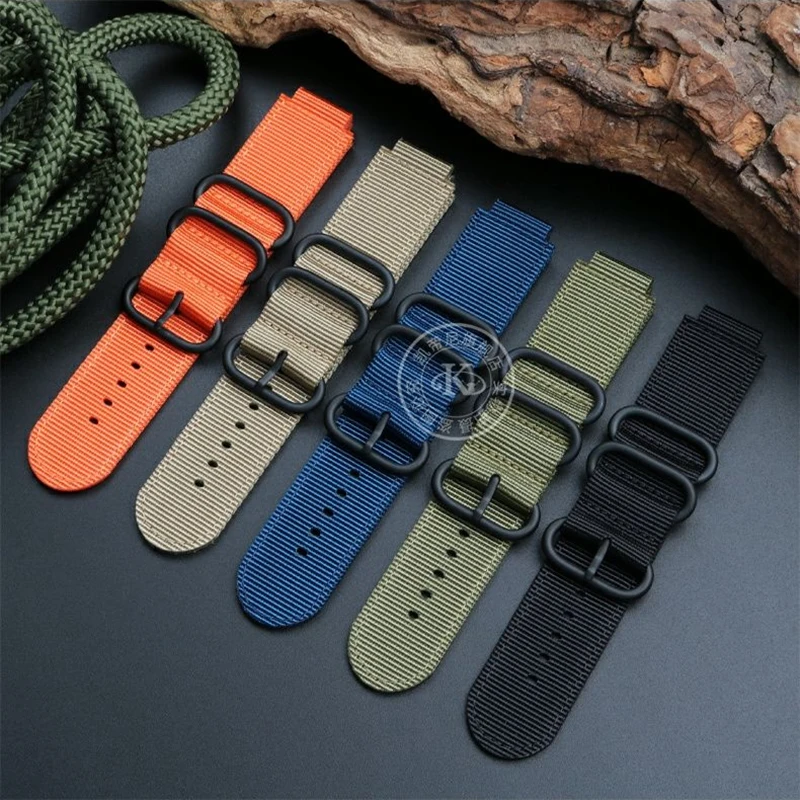 For Casio Steel Nylon Watch Band AE1200 AE-1200 DW-5600 GW-B5600 GM110 GA110 GM2100 GA900 Canvas Watch Strap Men Watchband 16mm