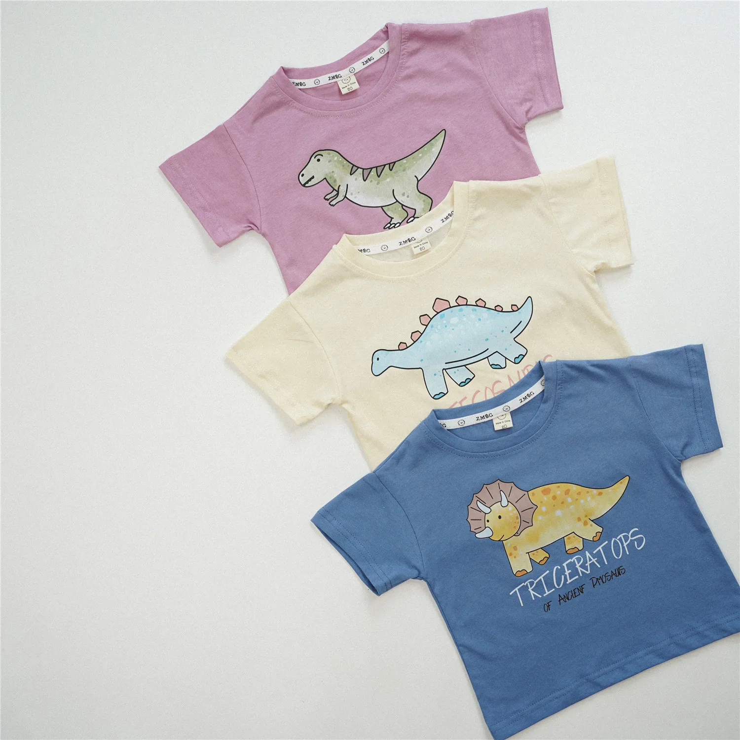 2025 Summer New Children Cotton T Shirts Short Sleeve Girls Cartoon Print Tees Baby Boys Casual Versatile Tops Kids Clothes