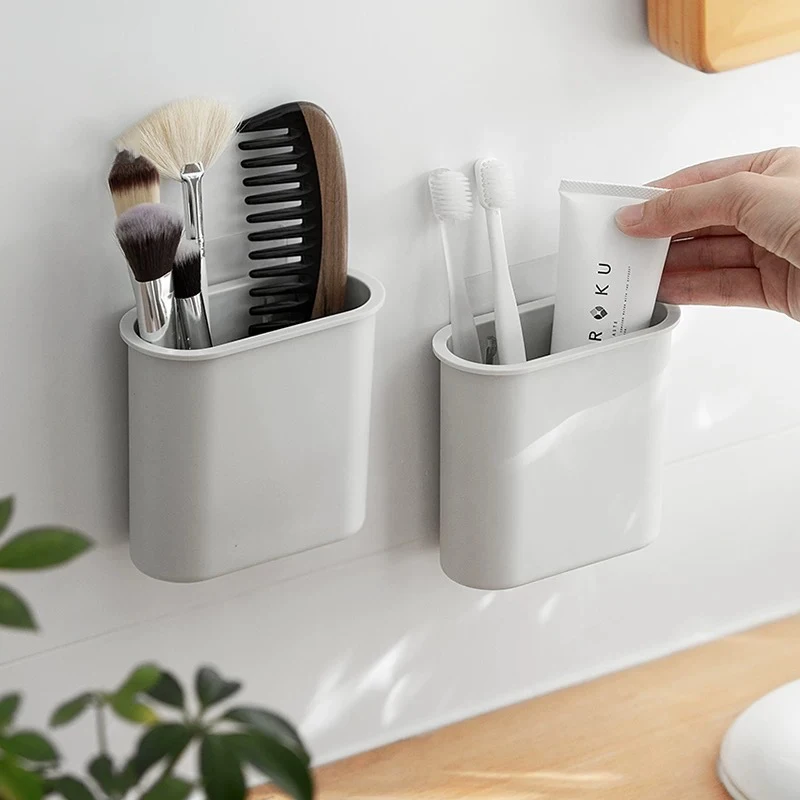 

Bathroom Shelf Toothbrush Toothpaste Storage Bathroom Accessories Shelf for Wall Kitchen Home Wall Shelves Storage Accessories