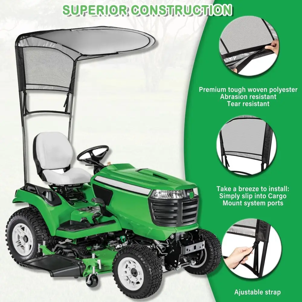 Universal Sun Shade for John Deere 100 Series Lawn Mowers, Replacement for LP68122 & LP51702