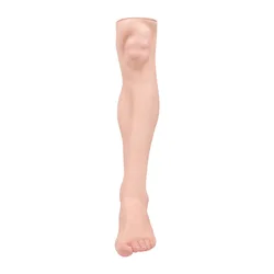 Silicone leg prosthetic cover, amputation accessory, customized simulation of prosthetic leg model, left leg,