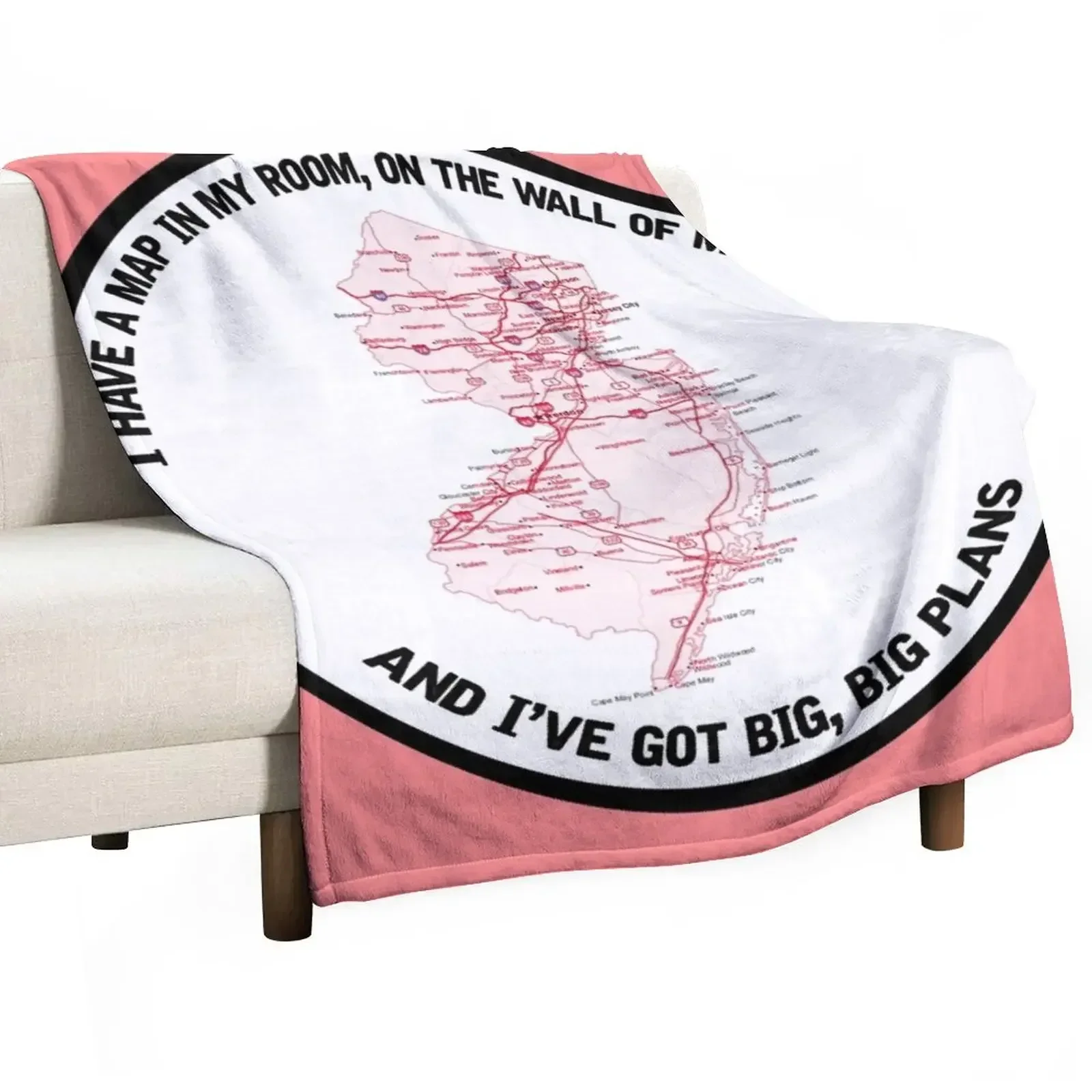 maps - the front bottoms Throw Blanket For Sofa Thin Beautifuls Designers Blankets