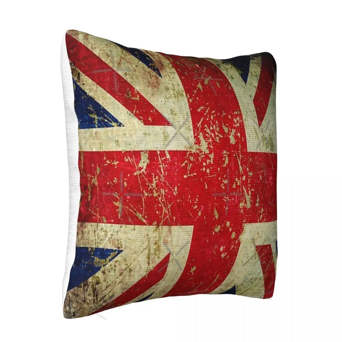 Grunge Union Jack-goresan efek logam bantal tubuh dekorasi rumah dan sarung bantal dekorasi penutup bantal