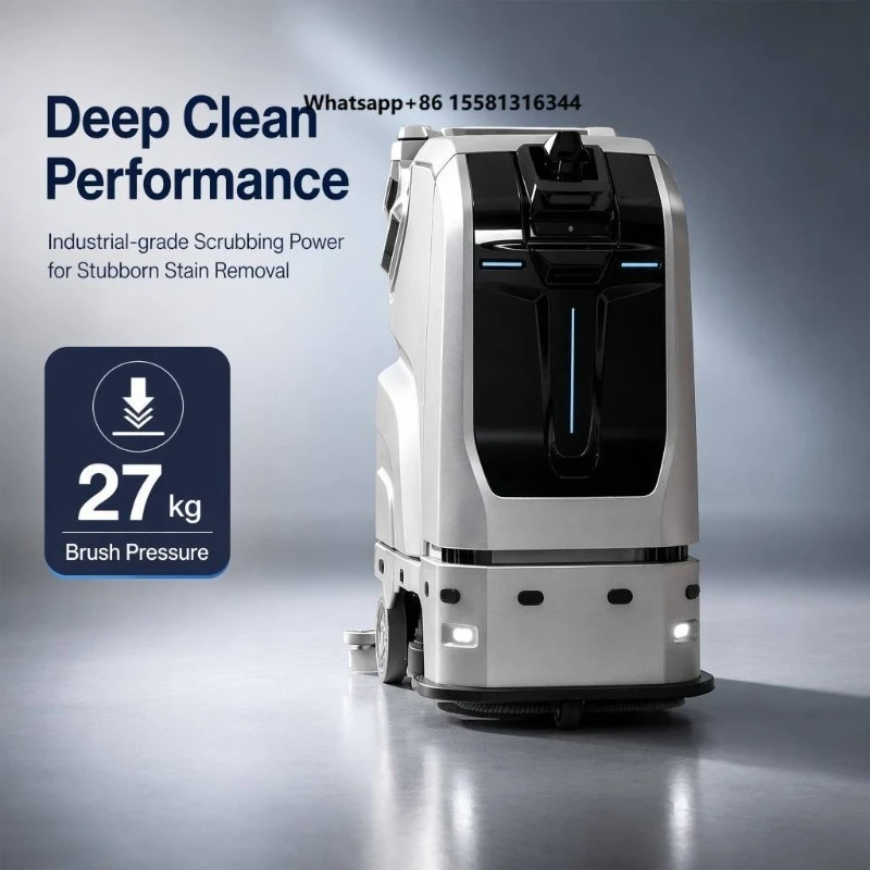 CleanHorse TN70 AI Autonomous Floor Scrubber Heavy Duty Driverless Floor Cleaning Machine for Airport Hospital Factory Warehouse