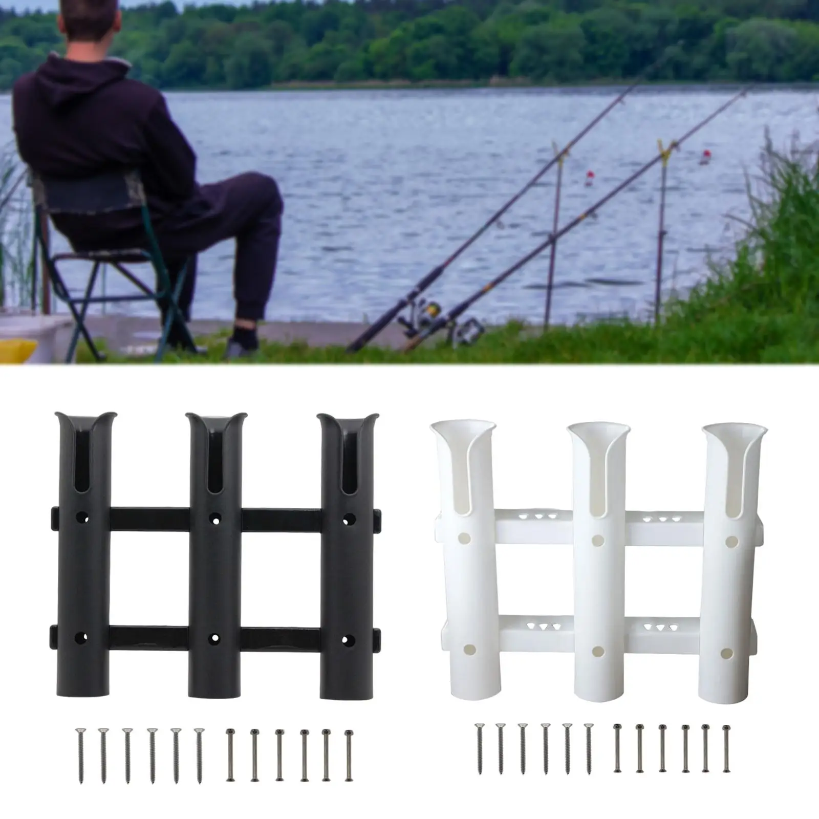 3 أنبوب الصيد رود حامل أدوات صيد السمك هدية للزوج المياه العذبة المياه المالحة القطب الراحة للسفينة قوارب الكاياك سيارة يخت #1