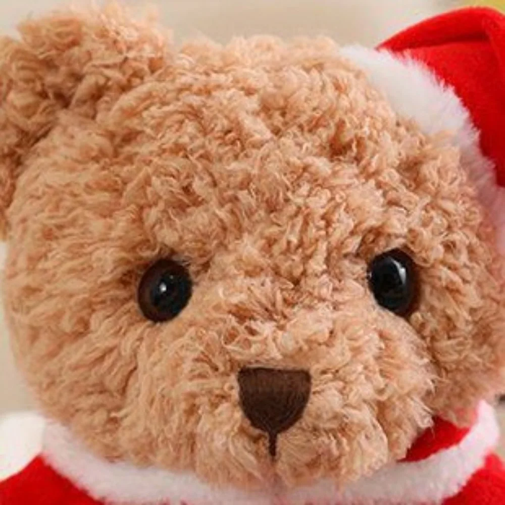 

Hat Christmas Bear Plush Toy Soft Fluffy Scarf Bear Kawaii Plush Toys Dress Up Cartoon Bear Stuffed Doll