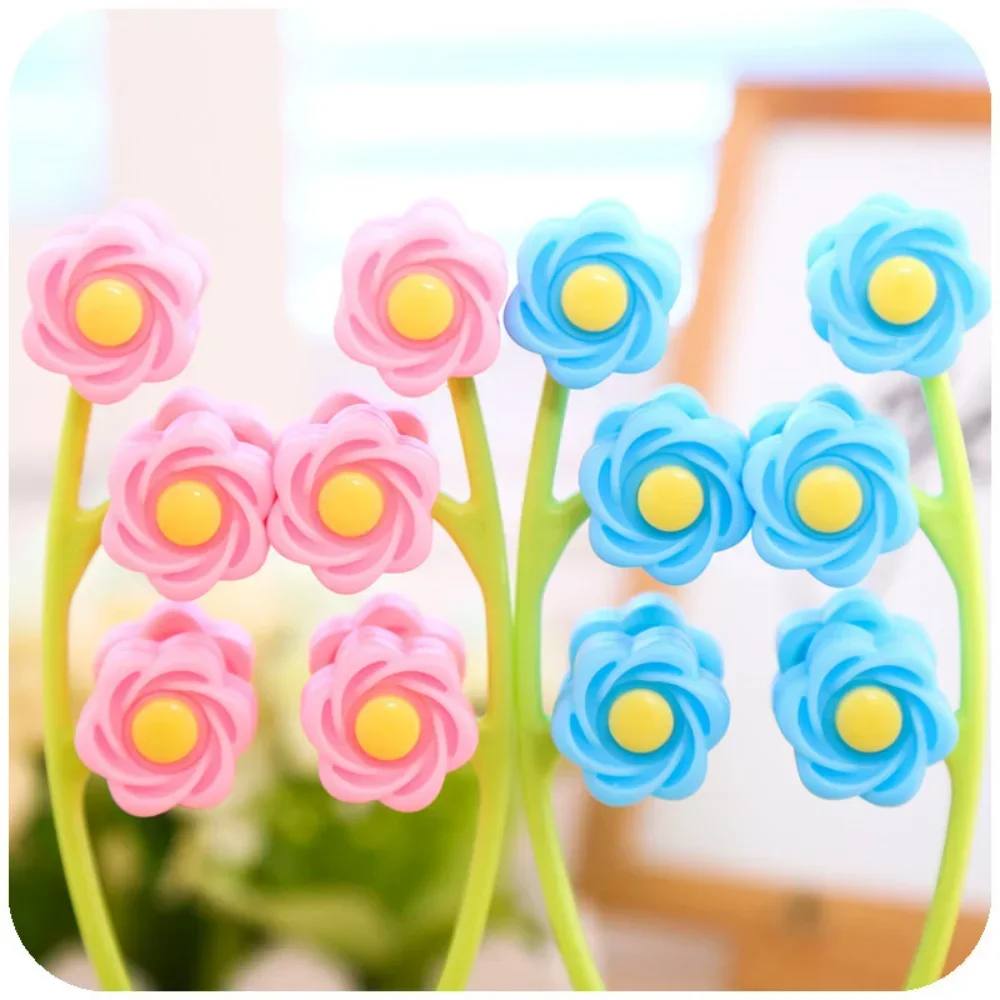 1PCS Flower Shape Anti-Wrinkle Face Lift Relaxation Beauty Tool Finger Massage Portable Face Massager Roller Thin Face