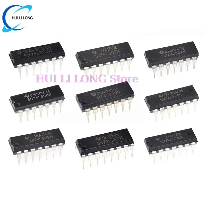 74LS00 74LS02 74LS04 74LS08 74LS10 74LS14 74LS20 74LS138 74LS32 74LS47 74LS48 74LS74 74LS76 74LS86 74LS90 DIP-14 New