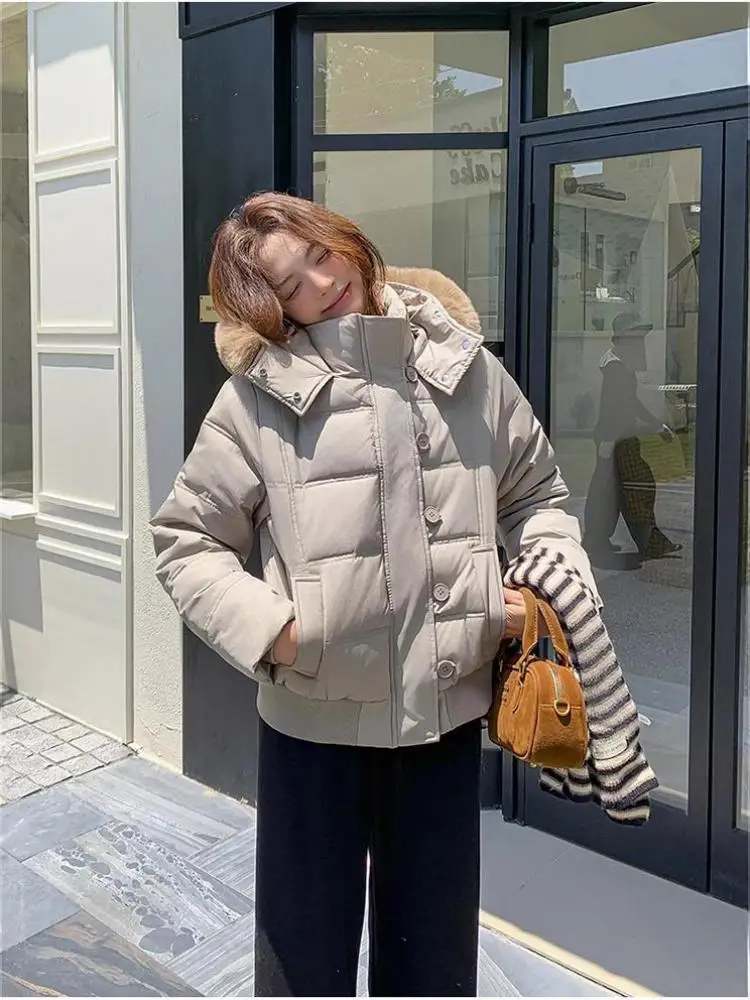 

New Winter Jacket 2025 Women Parka Fashion Hooded Thick Warm Down Cotton Coat Parkas Female Casual Outwear Overcoat Ladies