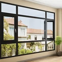 Sixinalu Swing Casement Windows With Screen Double Glazed French Thermal Break Aluminum Window For House Home Decor Custom