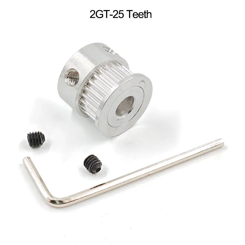 3D Printer Parts GT2 Timing Pulley 16 20 25 30 40 50 Teeth Aluminum Bore 5mm 8mm Synchronous Wheels Gear Part For Width 6mm