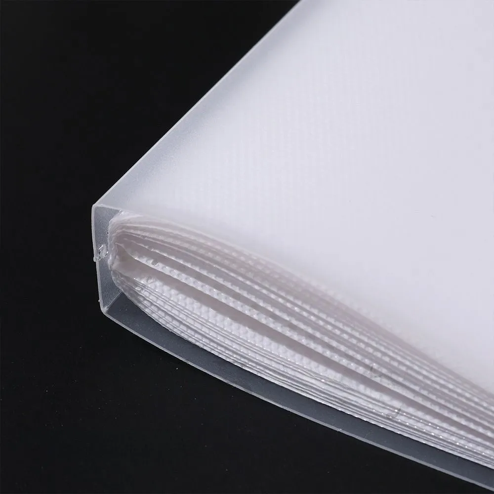 Solid Transparent Sticker Storage Book Blank Page Design Large Capacity Nail Art Piece Storage Book 40/80 Slots Empty Album