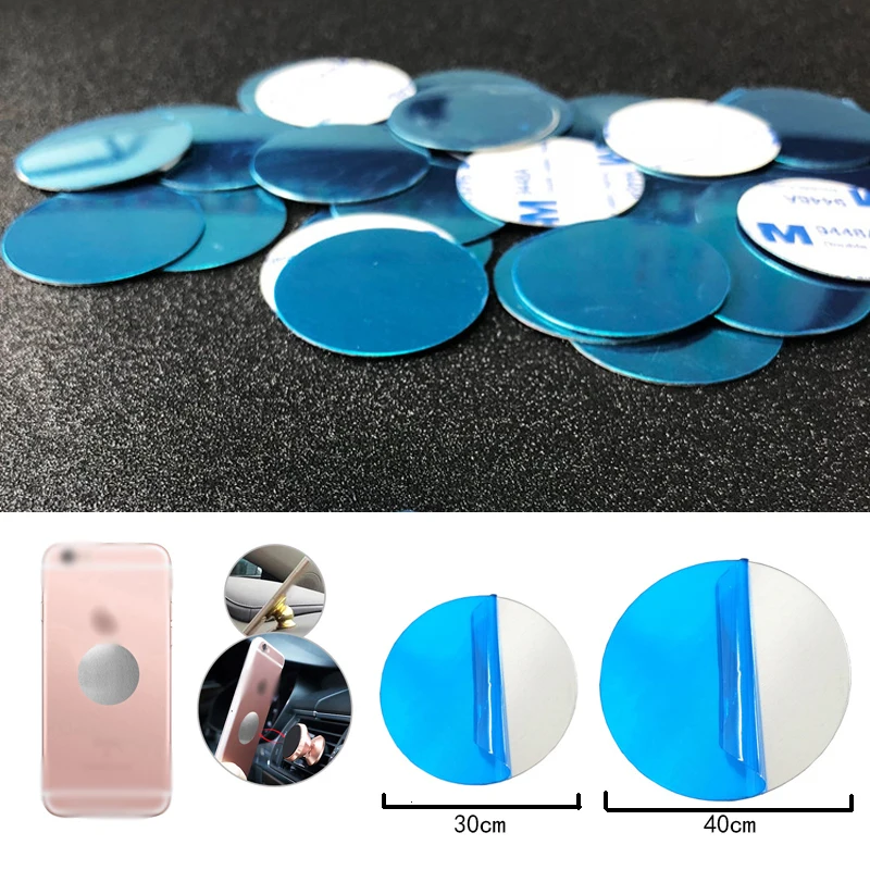 1/5/10/PCS Magnetic Disk Phone Stand Magnet Metal Plate Car Phone Holder Round Shape For Magnetic Car Phone Holder 30mm 40mm