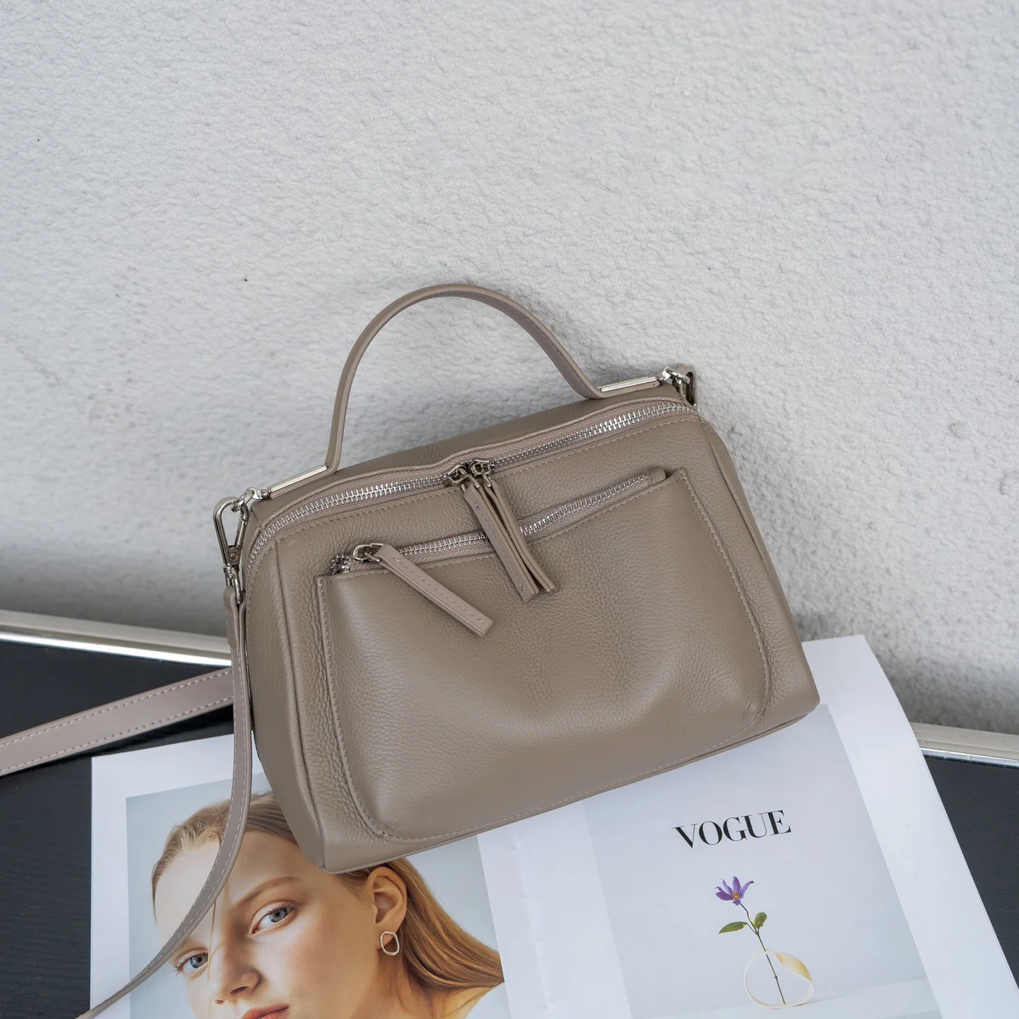 New Women's Spring & Summer Ha - Doctor Bag Leather 评论和价格